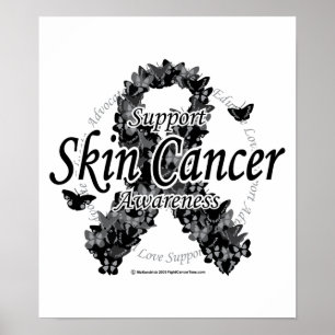 Poster Fita de Cancer cutâneo das borboletas