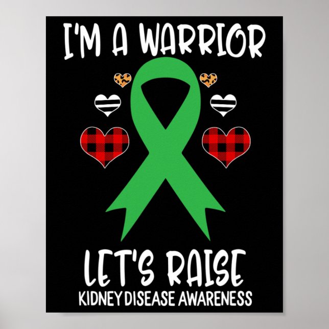 Poster Fita de consciência da doença renal Eu sou Vamos d (Frente)