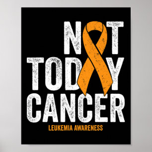 Poster Fita de Consciência do cancer Não Hoje Cancer Lara