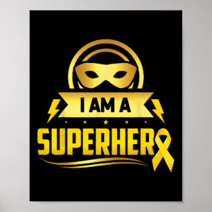 Poster Fita de Super-Herói do Câncer Infantil