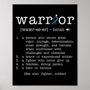 Poster Fita do Suporte ao câncer de tiróide