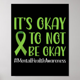 Poster Fita Está Tudo Bem Não Estar Bem Com Saúde Mental