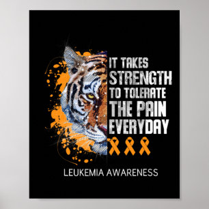 Poster Fita Laranja É Necessária Força Para Tolerar Dor