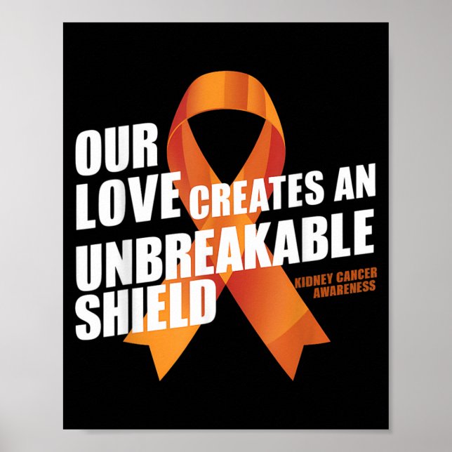Poster Fita Laranja Inquebrantável de Conscientização do  (Frente)