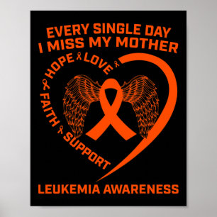 Poster Fita Mãe Leucemia Consciência Em Memória Da Minha