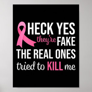 Poster Fita Rosa de Consciência do Cancer Mamário Mãe Mul
