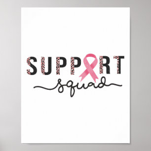 Poster Fita rosa-rosa-leopardo de sensibilização para o C