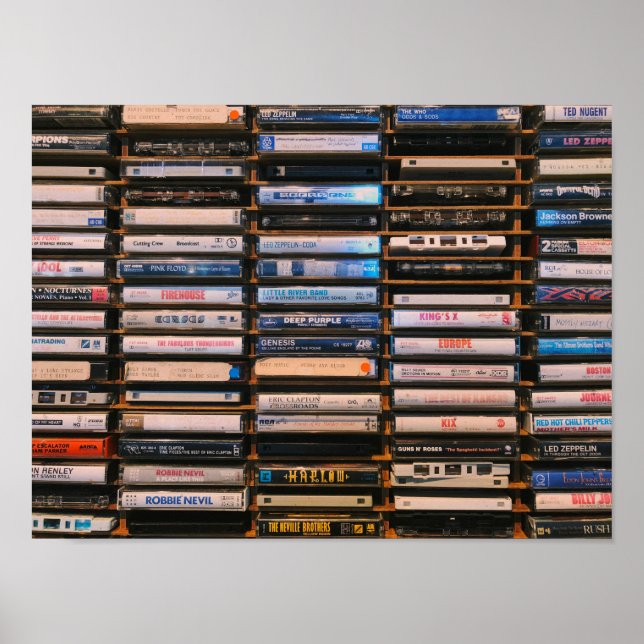 Poster Fitas Cassete Retrô (Frente)