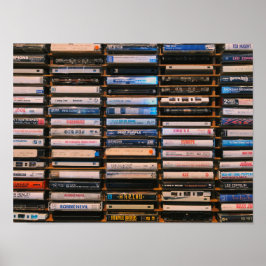 Poster Fitas de Cassete Retro