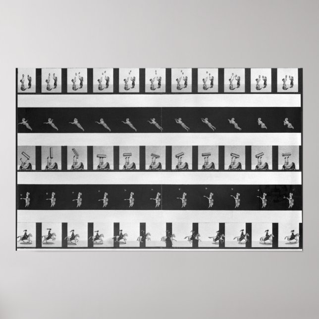 Póster Fitas de imagens para praxinoscópio (Frente)