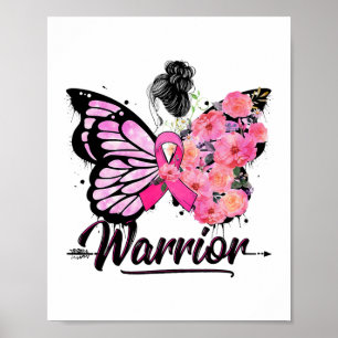 Poster Fitas Rosa de Consciência do Cancer da Mama Borbol