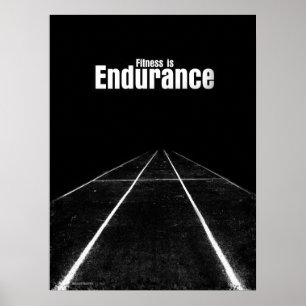 Póster Fitness Is - Endurance