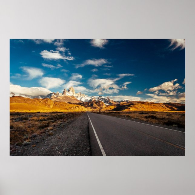 Póster Fitz Roy Na Luz Da Manhã (Frente)