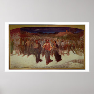 Póster Fiumana (a maré humana) 1895-96 (óleo em canvas)