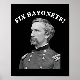 Poster Fix Bayonets Citação da Guerra Civil Joshua Chambe