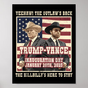Poster Fizemos O Outlaw E O Vance HillBilly Trump