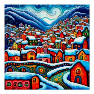 Póster Fjord Winter 3