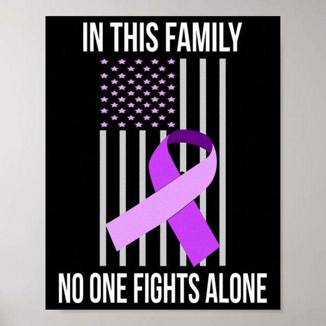 Poster Flag Alzheimerheimer Ribbon Heimer Heimer Awarene (Frente)