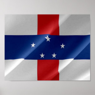 Poster FLAG - Antilhas Neerlandesas -
