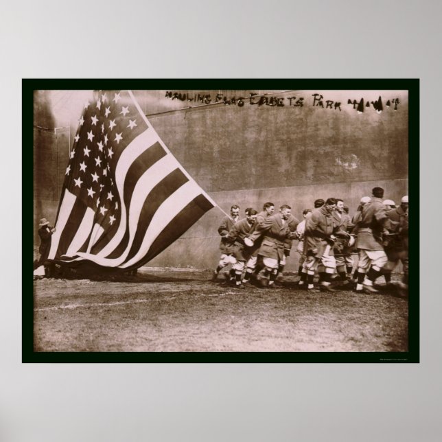 Póster Flag Ebbets Park Baseball 1914 (Frente)