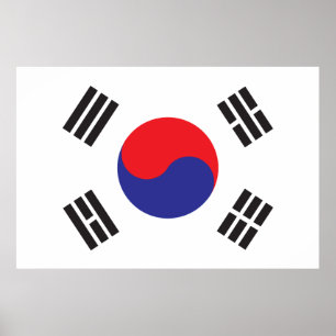 Poster Flag of South Korea