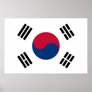Poster Flag of South Korea