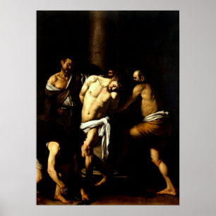 Poster Flagelação de Cristo de Caravaggio