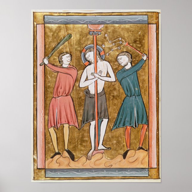 Poster Flagelação, de "Psautier a l'Usage de Paris" (Frente)