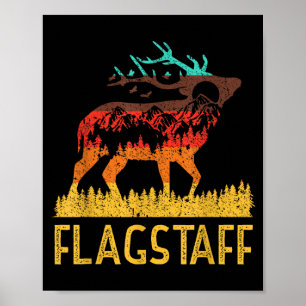 Poster Flagstaff - ama a natureza vintage caminhada 70s 8