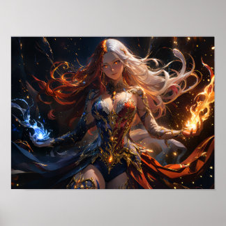 Poster Flame infernal e amante gelada