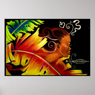 Póster Flame V Glass