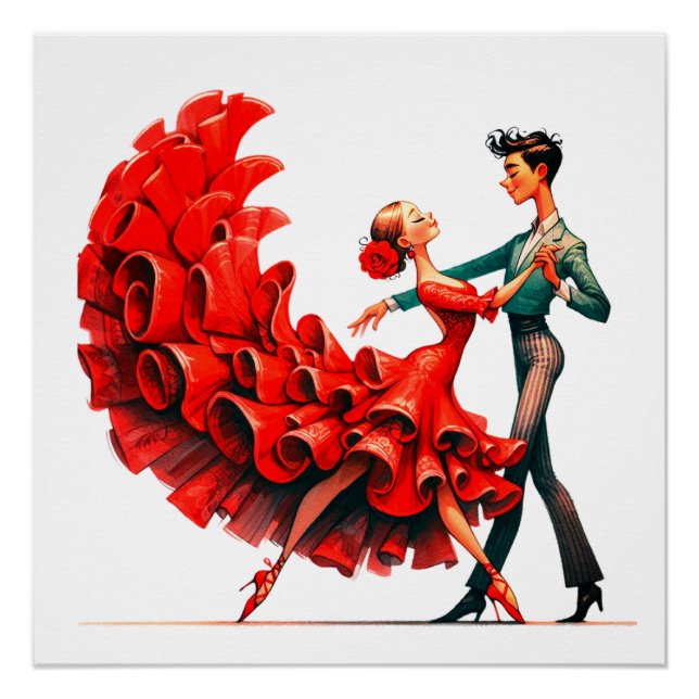 Póster Flamenco Dancer (Frente)