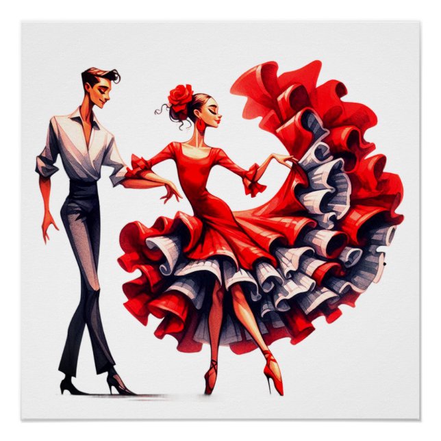 Póster Flamenco Dancer (Frente)