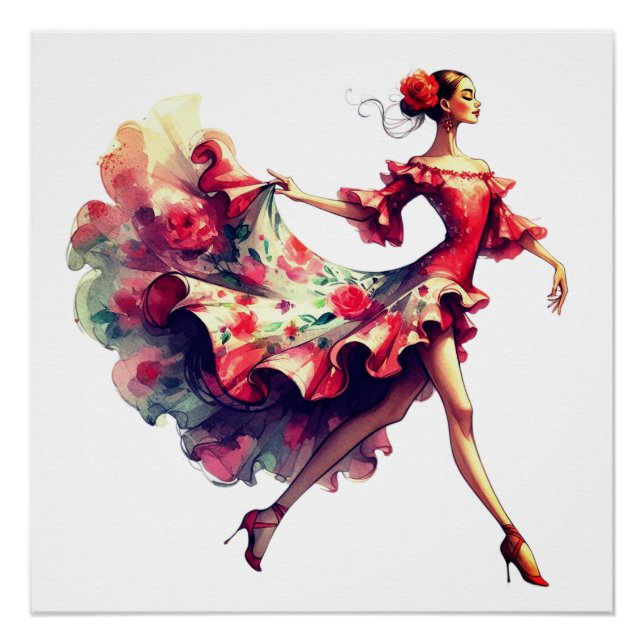 Póster Flamenco Dancer (Frente)
