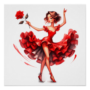 Póster Flamenco Dancer