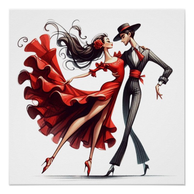 Póster Flamenco Dancer (Frente)