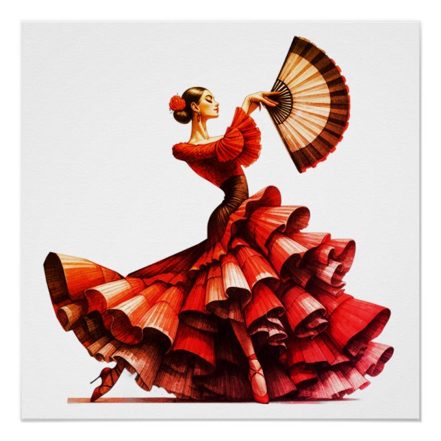 Póster Flamenco Dancer (Frente)