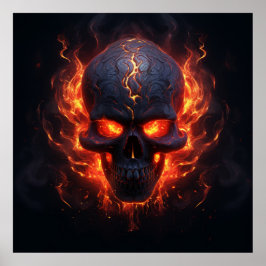 Poster Flames of the Skull