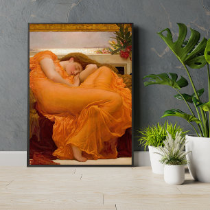Poster Flaming June por Frederic Leighton Orange Fine Art