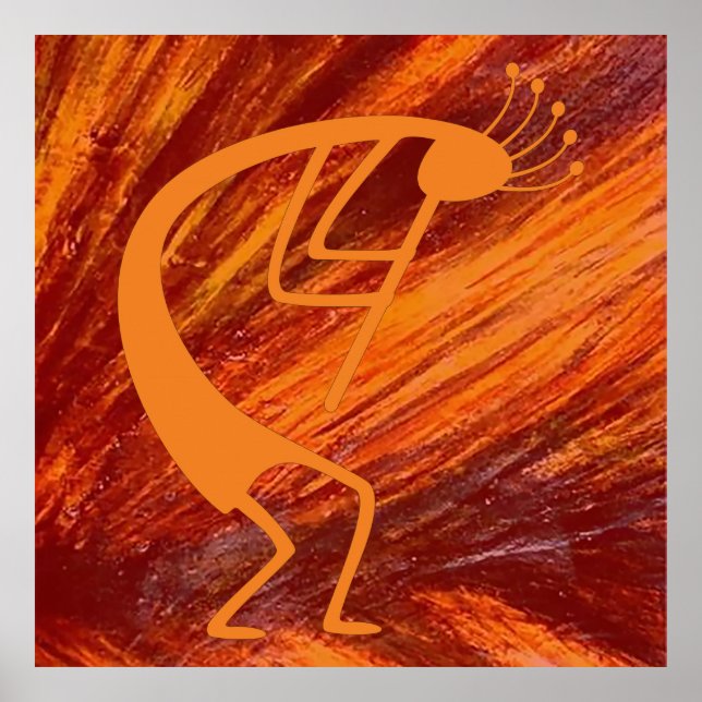 Póster Flaming Kokopelli (Frente)