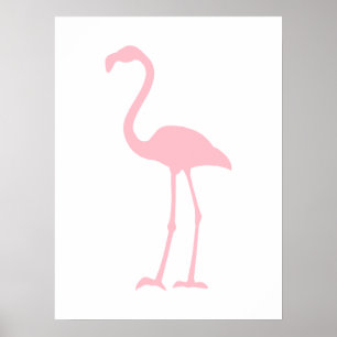 Póster Flamingo cor-de-rosa