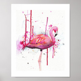 Poster flamingo d'água
