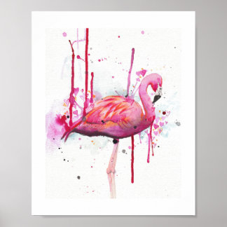 Poster flamingo d'água