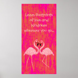 Poster Flamingo Dance
