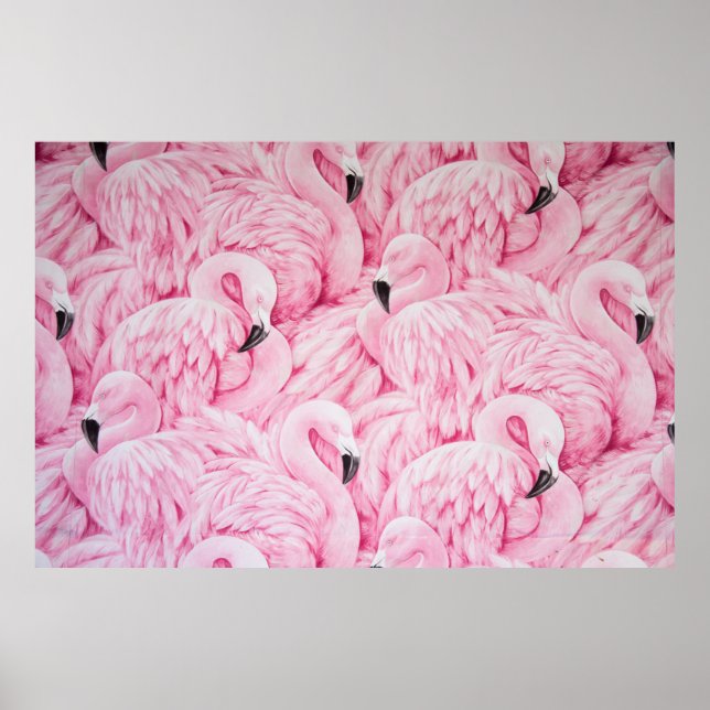 POSTER FLAMINGO ESTÁ EM TODO LUGAR (Frente)