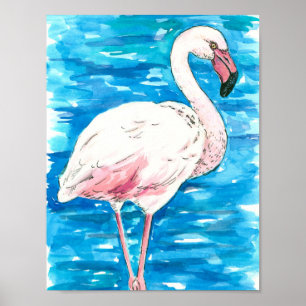 Poster flamingo rosa