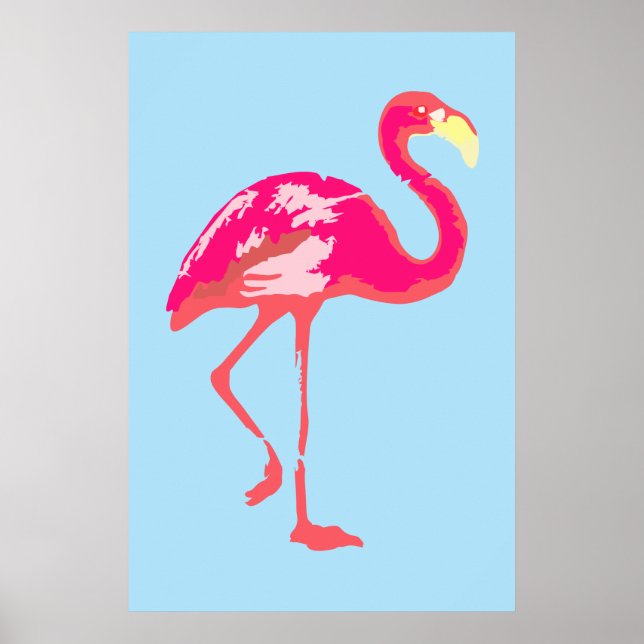 Poster Flamingo Rosa (Frente)