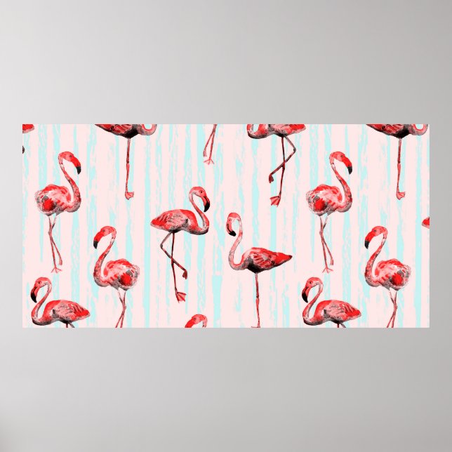 Poster Flamingo sem soldadura (Frente)