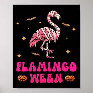 Poster Flamingobetween Flamingo Mummy Halloween Scareen C