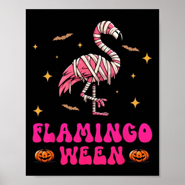 Poster Flamingobetween Flamingo Mummy Halloween Scareen C (Frente)
